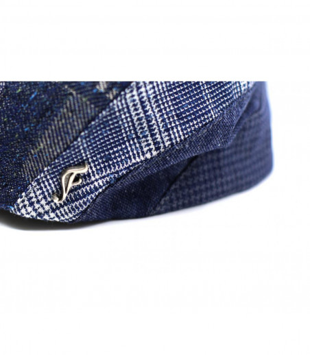 gorra lino azul